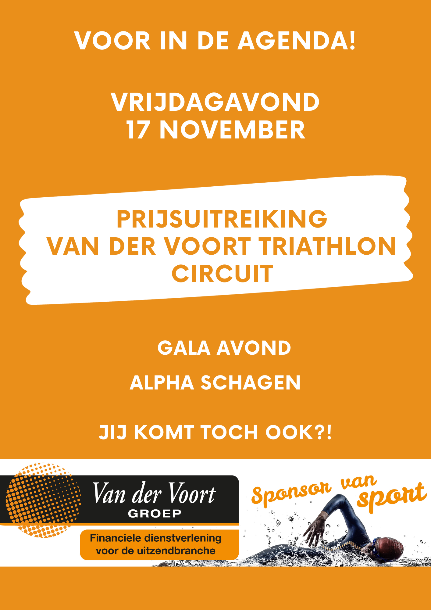 Prijsuitreiking Van der Voort Triathlon circuit