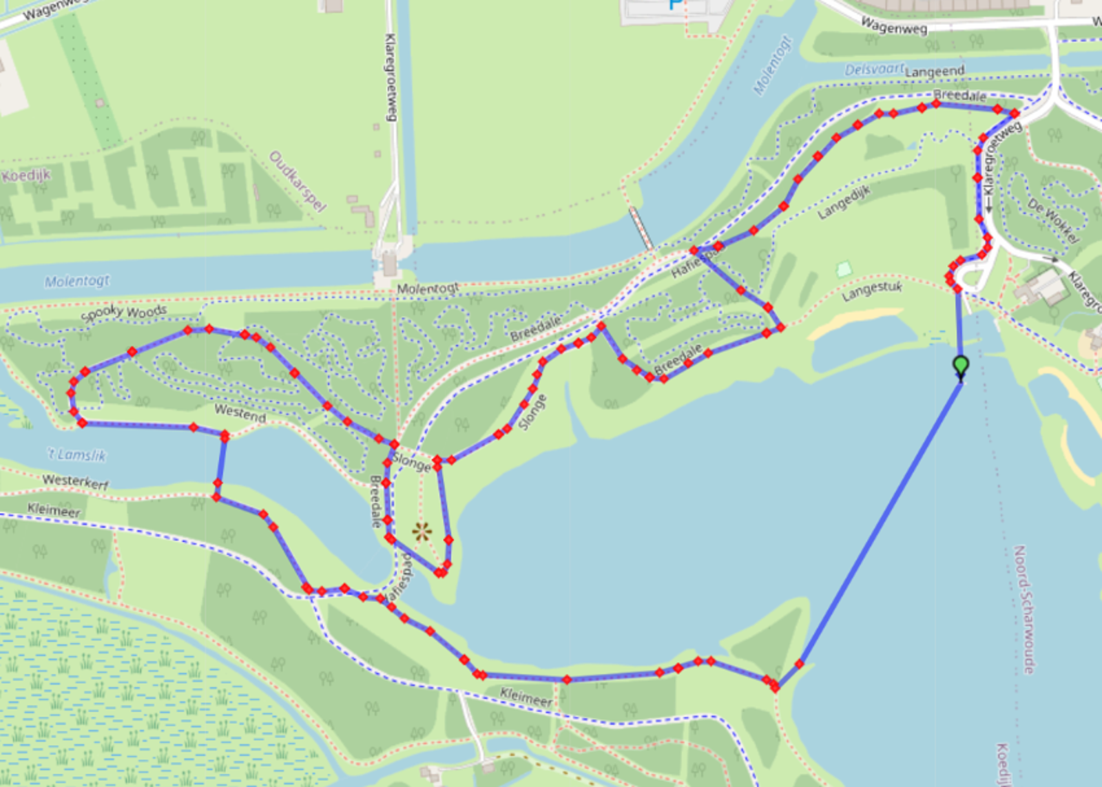 Nieuw parcours voor de Zwemloop