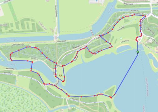 Parcours zwemloop 2026 TV Zwefilo